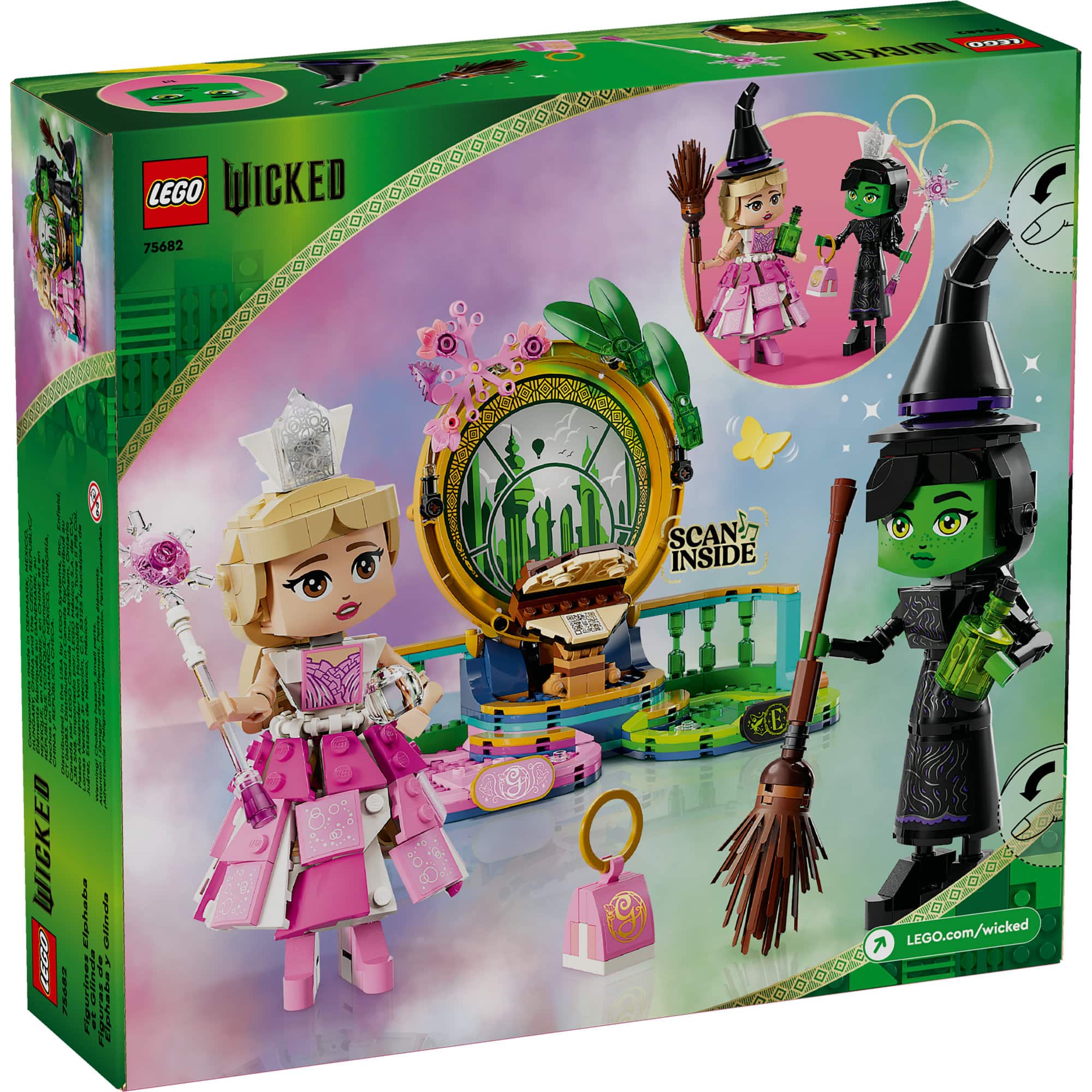 LEGO® Wicked Elphaba & Glinda Figures Fantasy Toy Construction Playset 75682